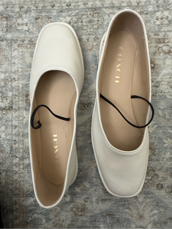 Coach Shoes - COACH Women's White Leather Mary Jane flats